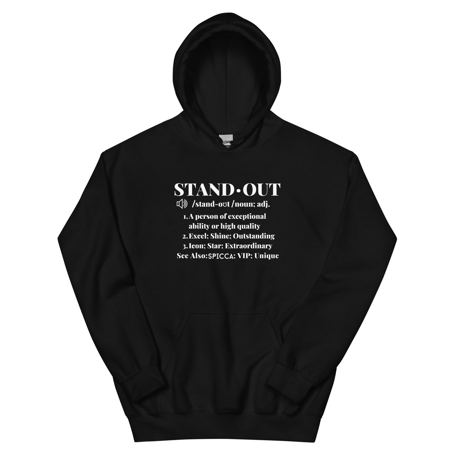 SPICCA STANDOUT DEFINITION UNISEX HOODIE
