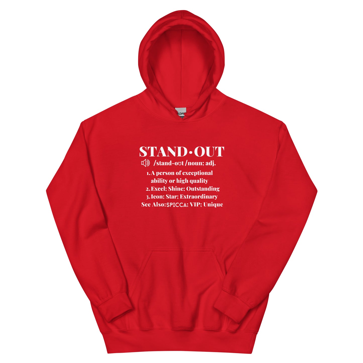 SPICCA STANDOUT DEFINITION UNISEX HOODIE
