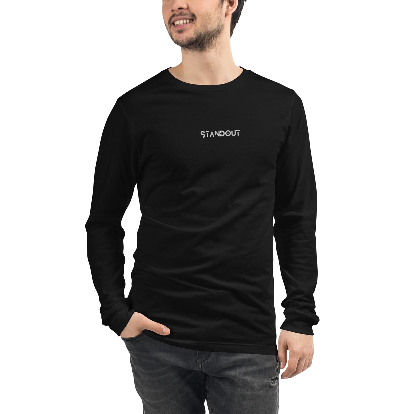 STANDOUT EMBROIDERED Unisex Long Sleeve Tee