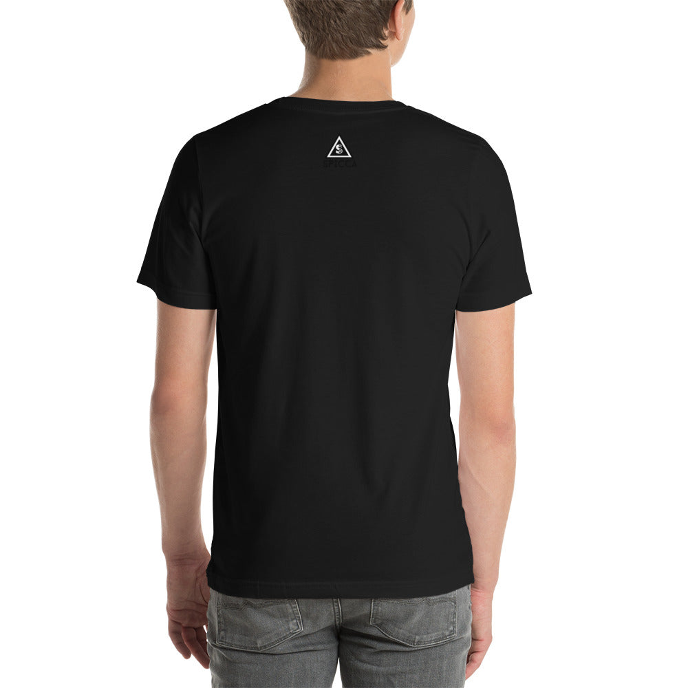 STANDOUT EMBROIDERED Unisex t-shirt designed by SPICCA