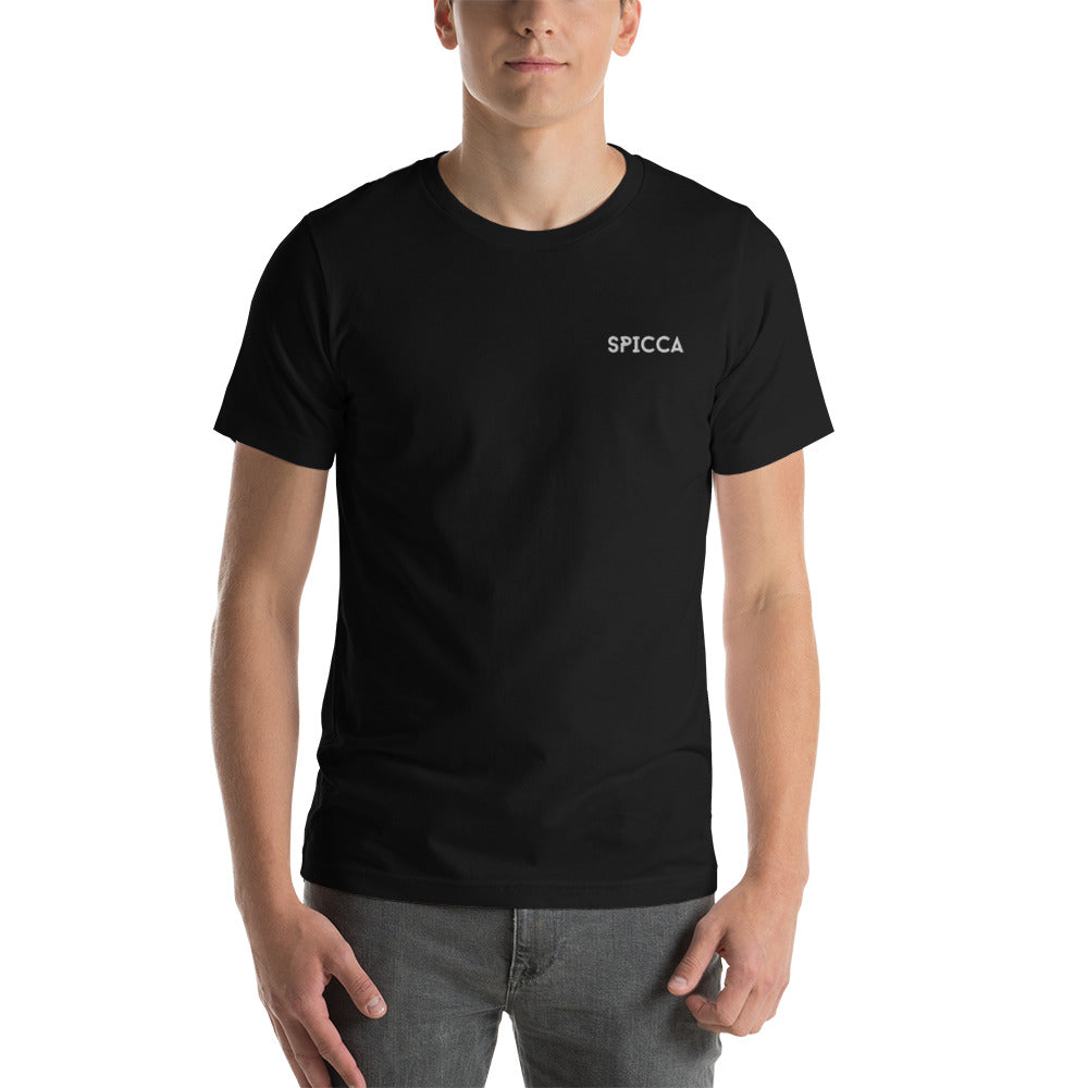 SPICCA EMBROIDERED Unisex t-shirt men tees athletic apparel athletes gear fitness wear gymwear