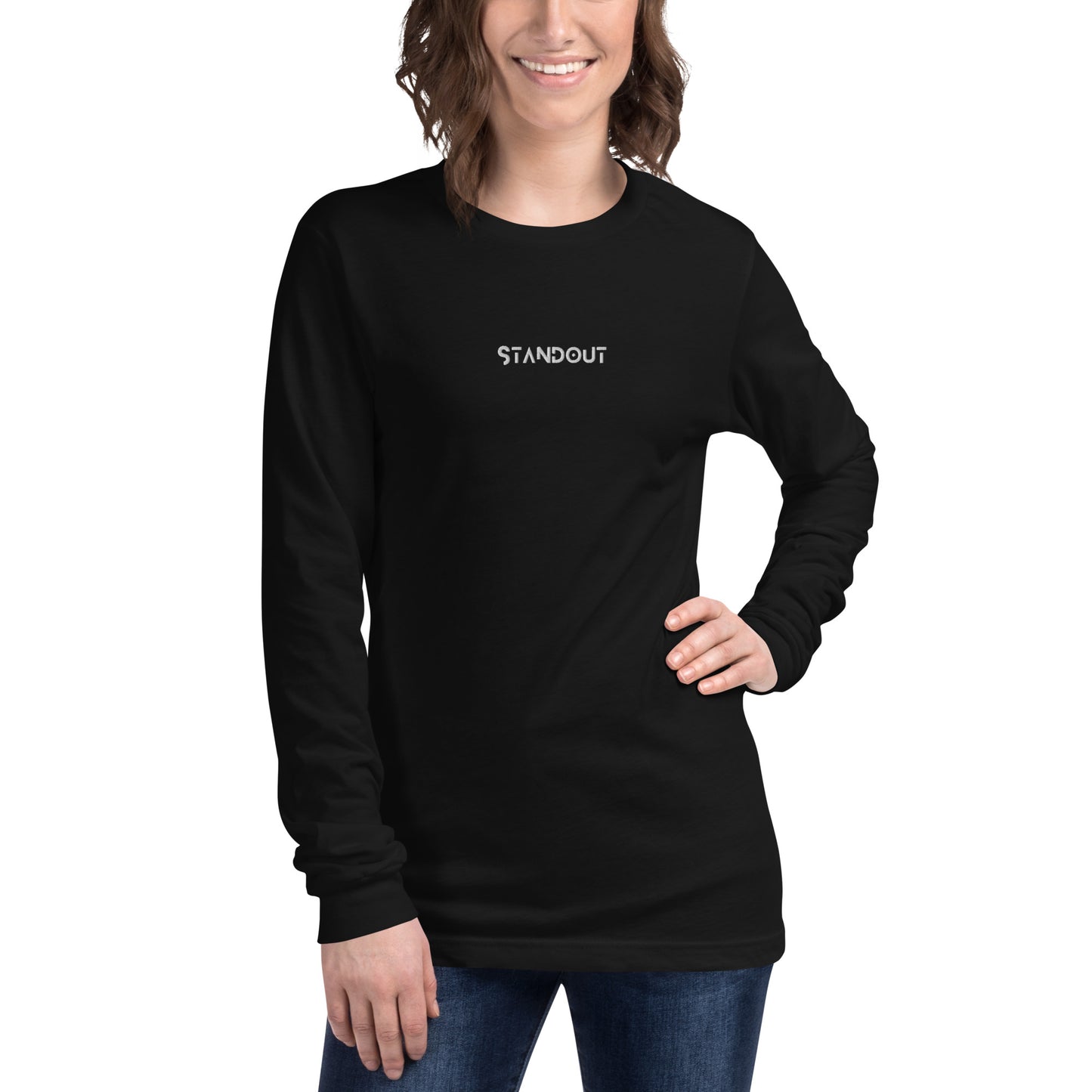 STANDOUT EMBROIDERED Unisex Long Sleeve Tee