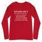 SPICCA STANDOUT Definition Unisex Long Sleeve Tee