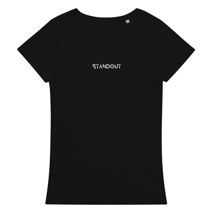 STANDOUT EMBROIDERED Women’s eco-friendly essential organic slim fit tshirt